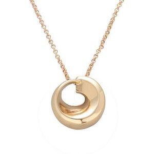 Heart necklace choker unique cutout design gold  chain adjusts boho minimalist